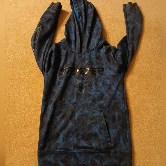Spyder Other - Spyder Youth Boy Hooded Sweatershirt Jacket M Fleece Lined (FL)